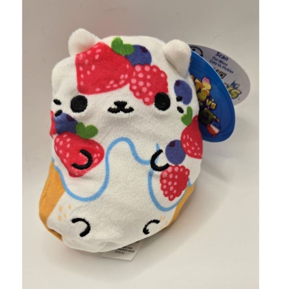 Cats vs Pickles #523 Angel Food – Teal Wave – Dessert Kitty Plush – With Tag